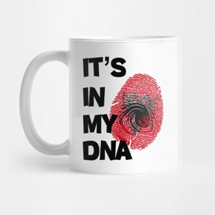 It's in my DNA Flag of Albania in fingerprint... Mug